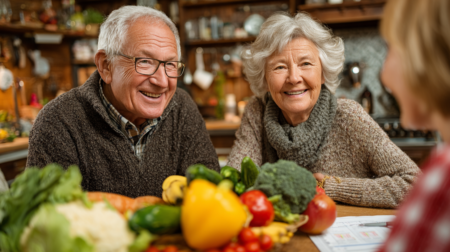 Щаслива людина похилого віку з енергією